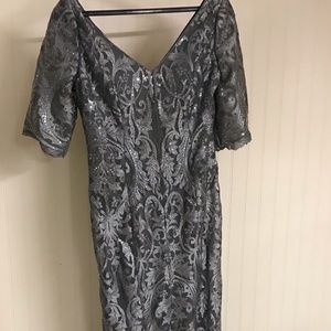Mother of the bride dress - silver